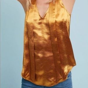 Anthropology 🌟 Gold Maeve tie front top